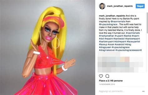 Barbie Drag Queen La Provocazione Dellartista Mark Jonathan La