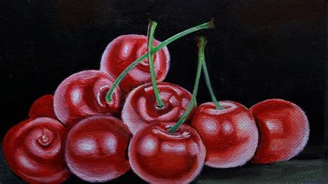 Art Videos Painting Cherries Art Videos Painting Tutorial Painting