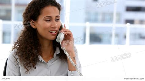 Business Woman Calling Someone On The Phone Stock Video Footage 3740699
