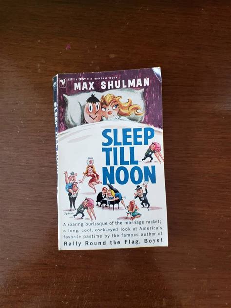 Sleep Till Noon By Max Shulman Vintage 1950 Paperback Book Bantam Etsy