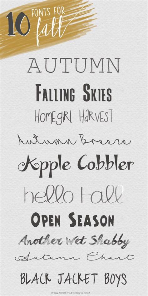 Best Fall Fonts