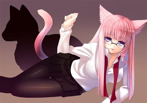 Hoodwall Anime Cat Girl