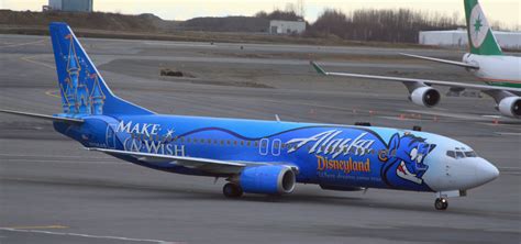 Filealaska Airlines Boeing 737 In Disneyland Livery At Anchorage