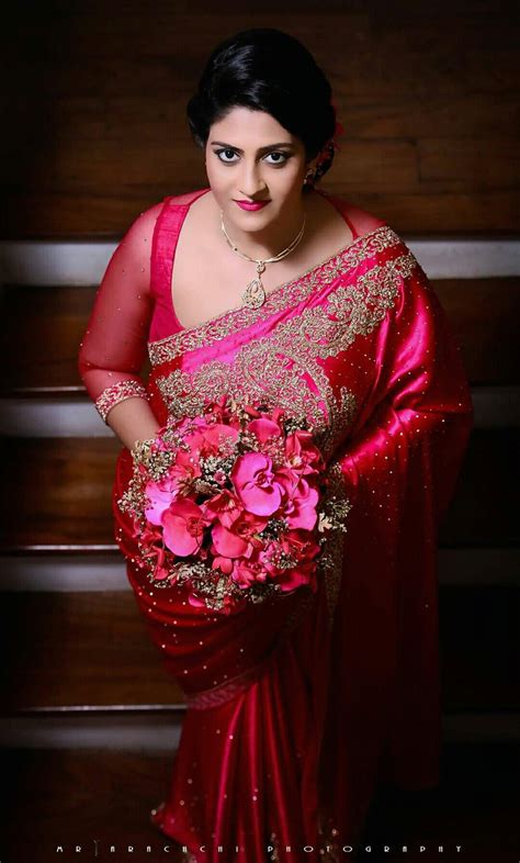 Roses Are Red And So Is Her Beautiful Dress Beautiful Dresses Indian Beauty Saree Wedding
