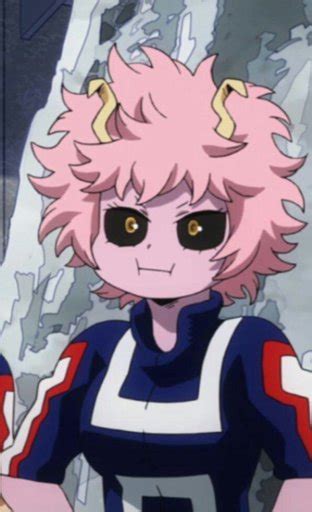 Not once has ashido truly used her acid to directly harm someone; Mina Ashido My Hero Academia : pouts