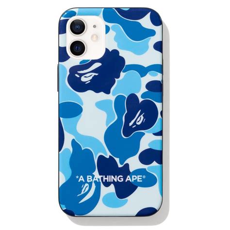 A Bathing Ape Abc Camo Iphone 12 Mini Case Blue
