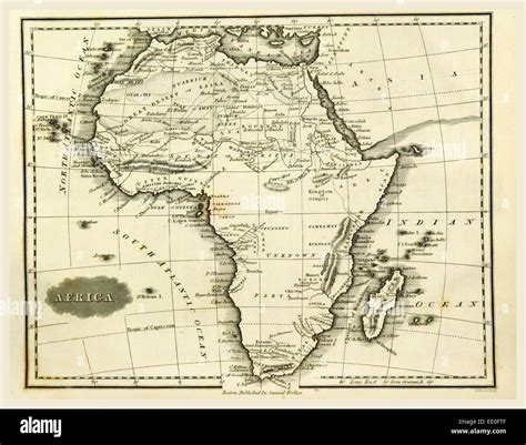 Map Africa 19th Century Engraving Stock Photo Alamy