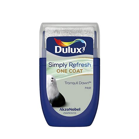 Dulux One Coat Tranquil Dawn Matt Emulsion Paint 30ml Tester Pot Diy