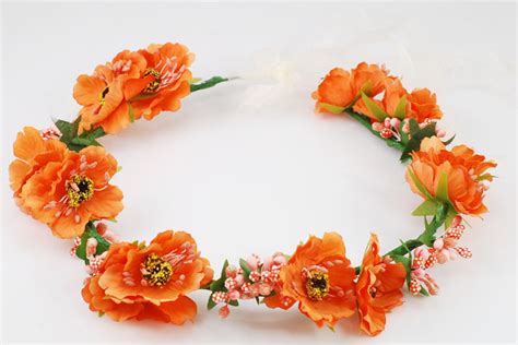 Orange Flower Crown