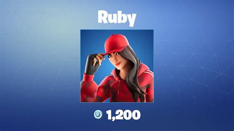 Ruby Fortnite Outfitskin Youtube