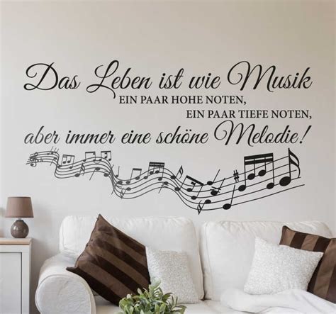 Die meisten bereiten sich vor. Das Leben ist wie Musik Wandtattoo - TenStickers
