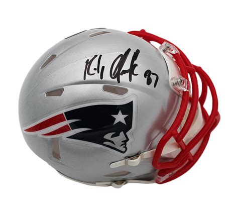 Rob Gronkowski Signed Patriots Super Bowl Viii Logo Mini Helmet Radtke