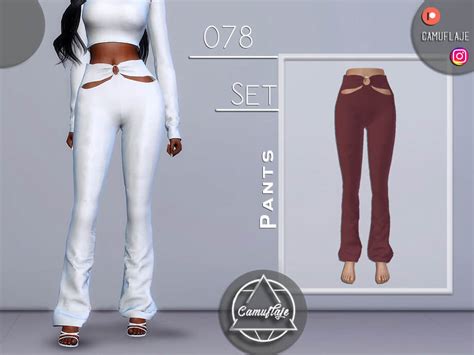 The Sims 4 Set 078 Pants By Camuflaje Cc The Sims