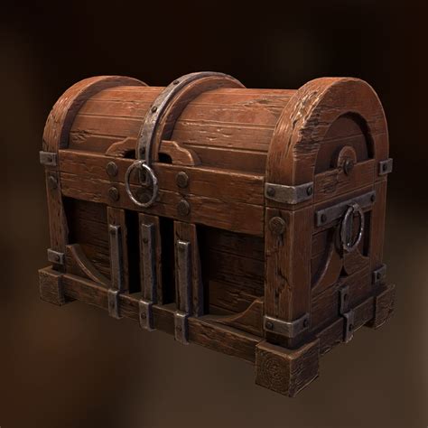 Artstation Medieval Chest Christopher Arnold How To Antique Wood Antique Chest Chest