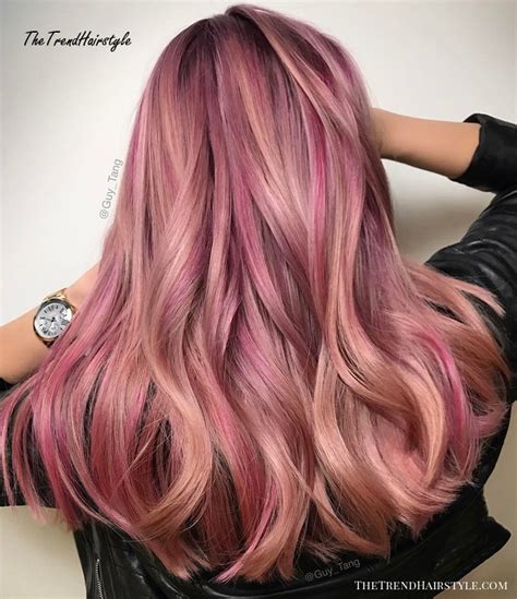 Shades Of Pink 20 Brilliant Rose Gold Hair Color Ideas