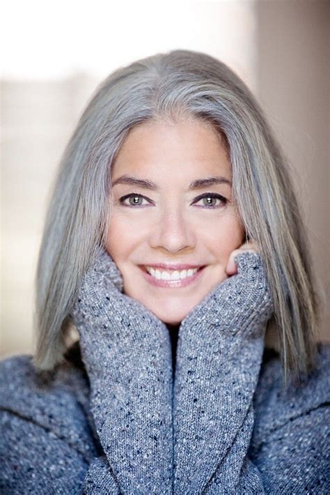 Natural Grey Hair Models Showcasing Their Beautiful Hair Showing The World That Silver Hair Is