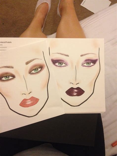 My First Few Facecharts Ever Putting Makeup On Paper Is Trickier Than