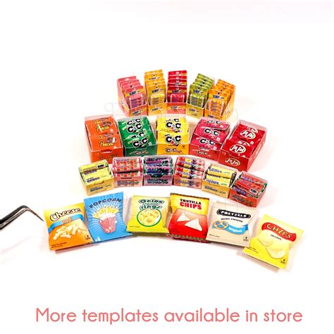 16 Candy Tablets Miniature Printables Doll Food Printables Etsy