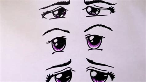 How To Draw Anime Eyes Sad Eyes Youtube