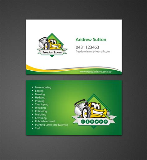 The lawn business success course will expertly and affordably teach you about the importance of business cards and why marketing your lawn business correctly is crucial to its success. Lawn Care Business Cards Ideas | Oxynux.Org