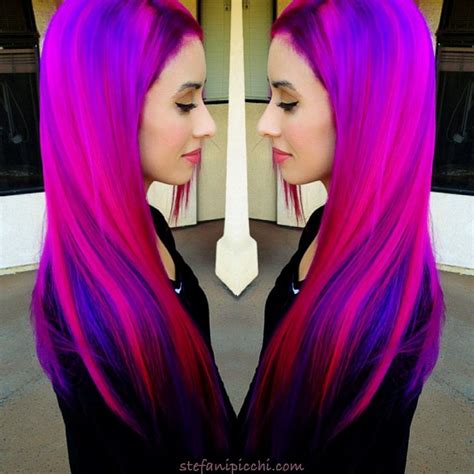 √ Hot Pink And Purple Hair