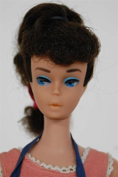 1961 Barbie PONYTAIL Doll 5 Brunette In Original 1960 S Outfit 962