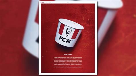 kfc offers mea culpa for uk chicken shortage with epic and witty apology ad