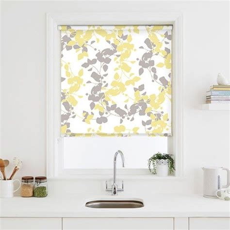 Beautiful Branch Yellow Roller Blind Web Blinds Yellow Roller Blinds