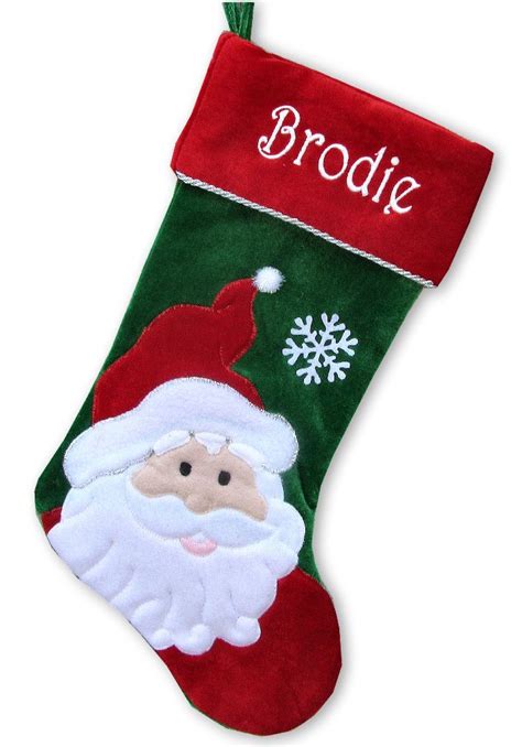 Unique Christmas Stockings Happy Santa Personalized