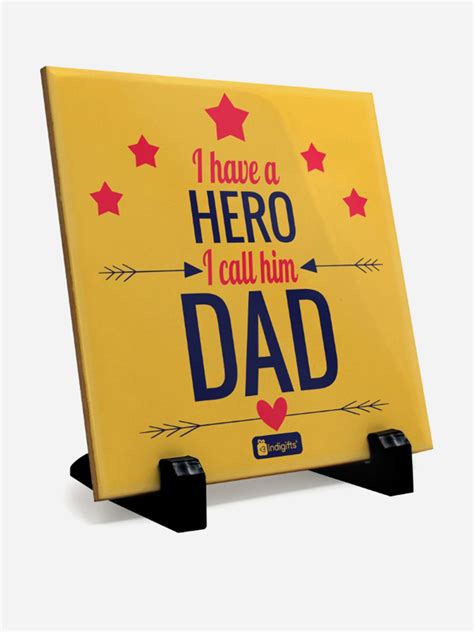 Buy Yellow Dad Ceramic Tile For Men Online At Best Price Indits