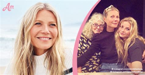 Avengers Actress Gwyneth Paltrow Poses With Daughter Apple And Mom