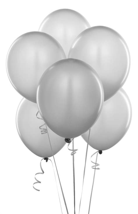 Shimmering Silver Silver Balloons 6 Count Description Accent Your