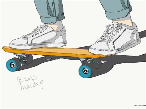 Skateboarding Illustration Digitalart Color Skate Art Skateboard