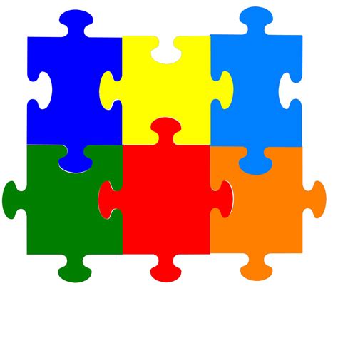 Jigsaw Puzzle 6 Pieces Png Svg Clip Art For Web Download Clip Art