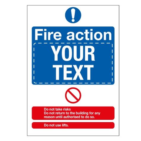 Fire Action Notice Template Safetyshop