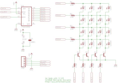 74hc595 Filas Columnas Para Controlar La Matriz De Led Electronica