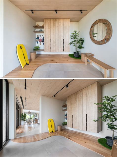 This New Home Creatively Uses Wood To Add A Natural Touch To Its Interior