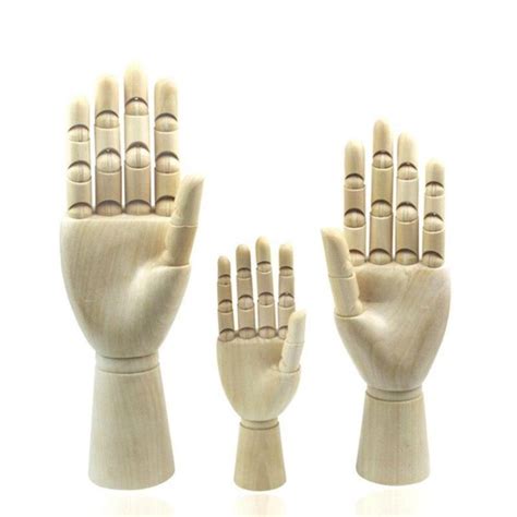 12and10and7 Inches Tall Wooden Hand Drawing Sketch Mannequin Model Wooden