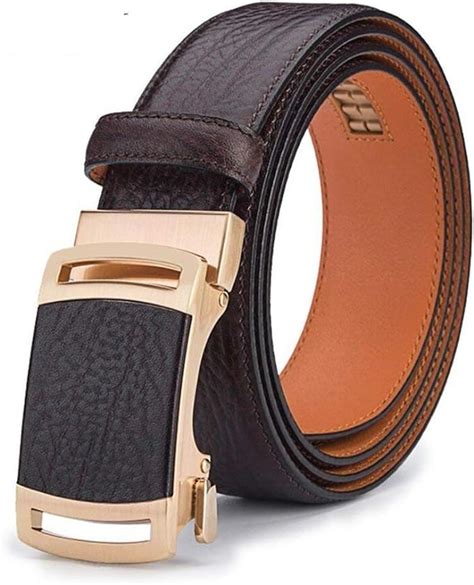 Mens Belt Metal Buckle Casual Business Automatic Buckle Modern Casual