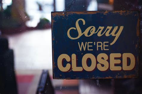 Sorry Were Closed Signboard · Free Stock Photo