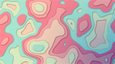 7680x4320 Resolution Pastel Slide Elevation Colorful Abstract 8k
