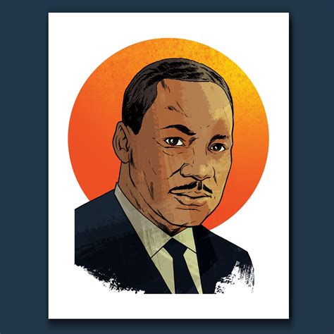 Martin Luther King Jr American Pop Art Print By Rob Ozborne Etsy Norway