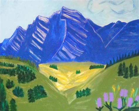Rocky Mountains In Spring Painting By Kathleen Fitzpatrick