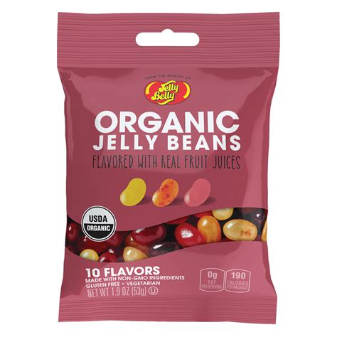Organic Jelly Beans And Fruit Snacks