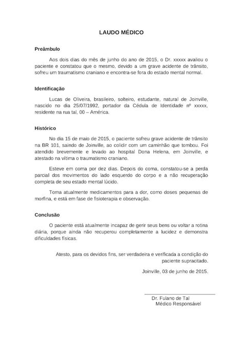 Docx Modelo De Laudo M Dico Dokumen Tips
