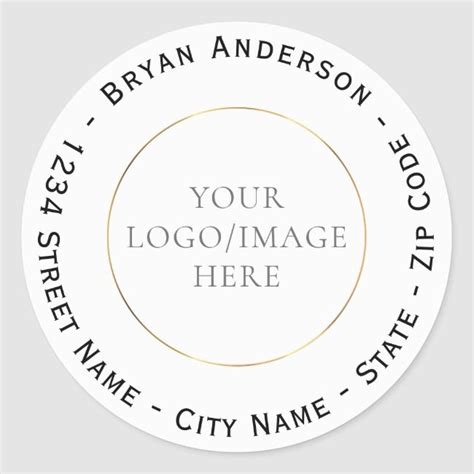 Create Your Own Sticker Custom Address Labels Return