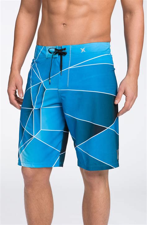Hurley Phantom Hex Board Shorts In Blue For Men H2o Lyst