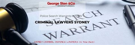 Police Search Warrants In Nsw Criminal Lawyers Sydney