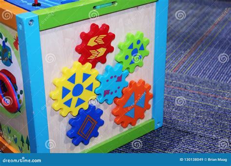 Colorful Baby Gears Toy Stock Image Image Of Labyrinth 130138049