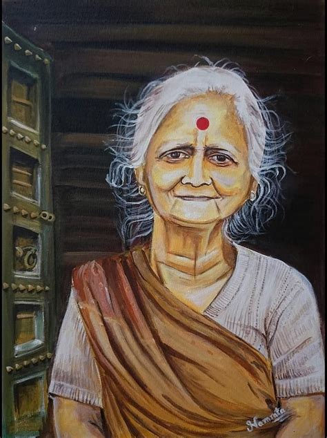 Amma By Namrata Bothra Portrait Painting Cool Paintings Painting